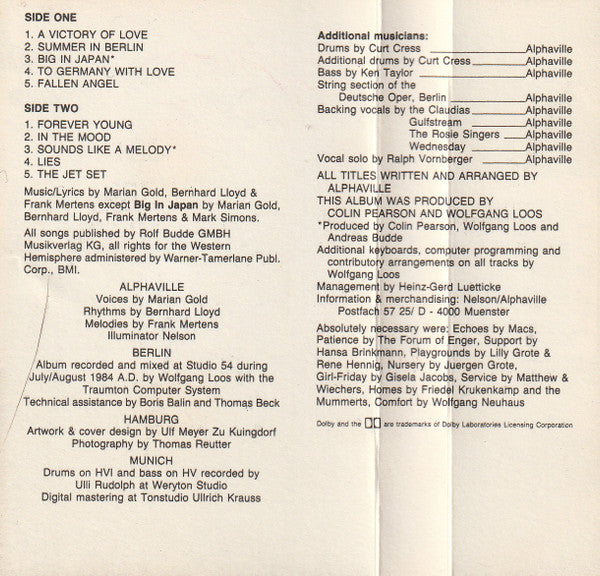 Alphaville : Forever Young (Album)