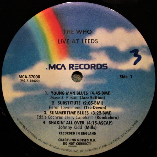 Who, The : Live at Leeds (LP,Album,Reissue)