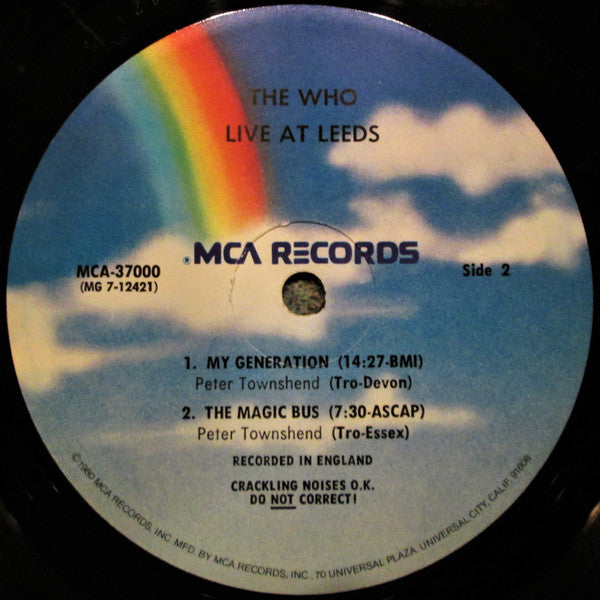 Who, The : Live at Leeds (LP,Album,Reissue)