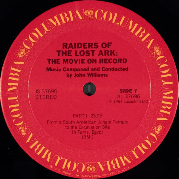 Steven Spielberg, John Williams (4) : Raiders Of The Lost Ark: The Movie On Record (LP)