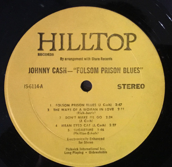 Johnny Cash : Folsom Prison Blues (LP,Compilation)