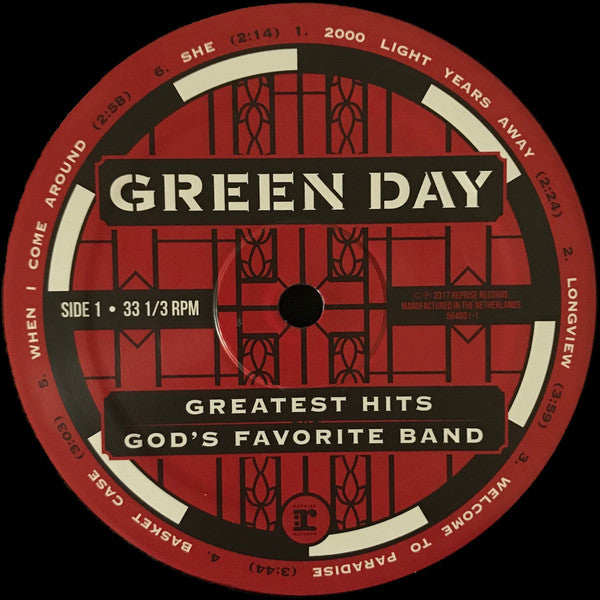 Green Day : Greatest Hits: God's Favorite Band (LP,Compilation,Stereo)