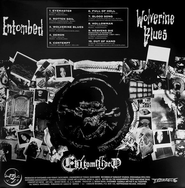 Entombed : Wolverine Blues (LP,Album,Reissue,Remastered,Stereo)