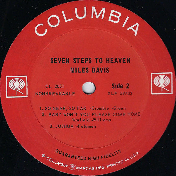 Miles Davis : Seven Steps To Heaven (LP,Album,Mono)