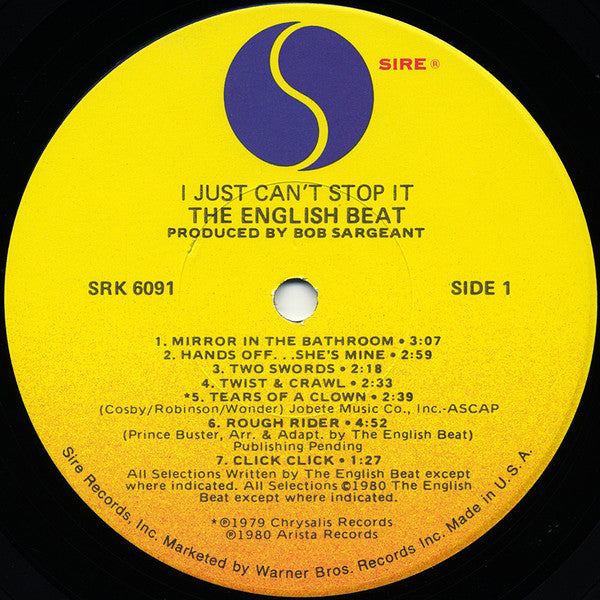 Beat (2), The : I Just Can't Stop It (LP,Album)