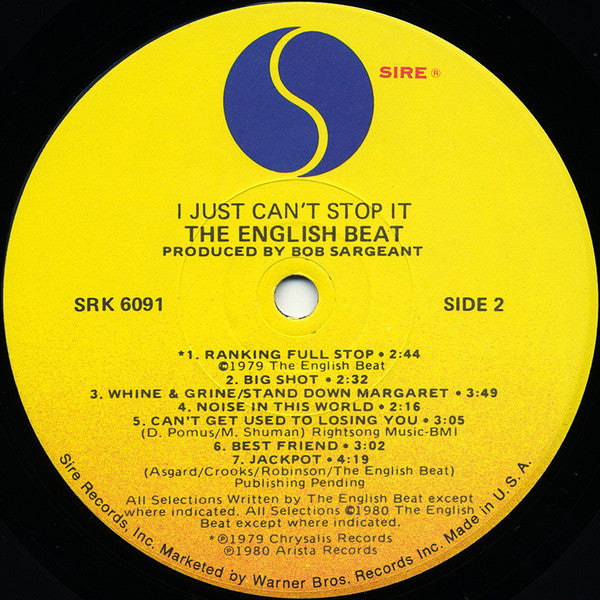 Beat (2), The : I Just Can't Stop It (LP,Album)