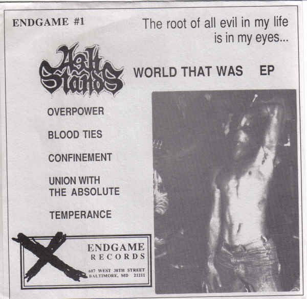 As It Stands : World That Was EP (7",33 ⅓ RPM,EP)