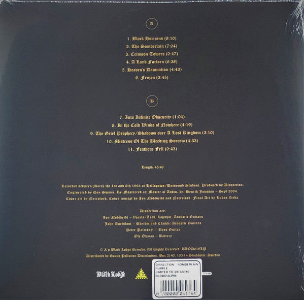 Dissection : The Somberlain (LP,Album,Limited Edition,Reissue)