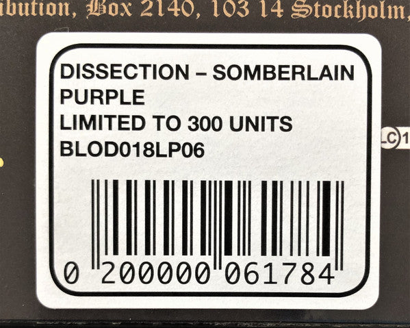 Dissection : The Somberlain (LP,Album,Limited Edition,Reissue)