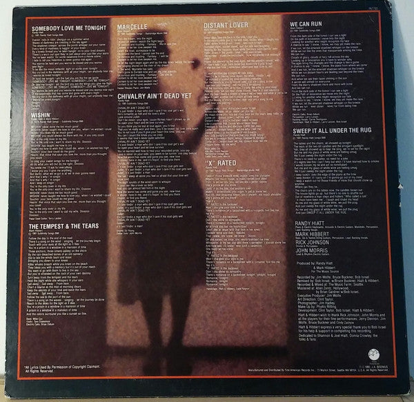Hiatt & Hibbert : Distant Lover (LP,Album)