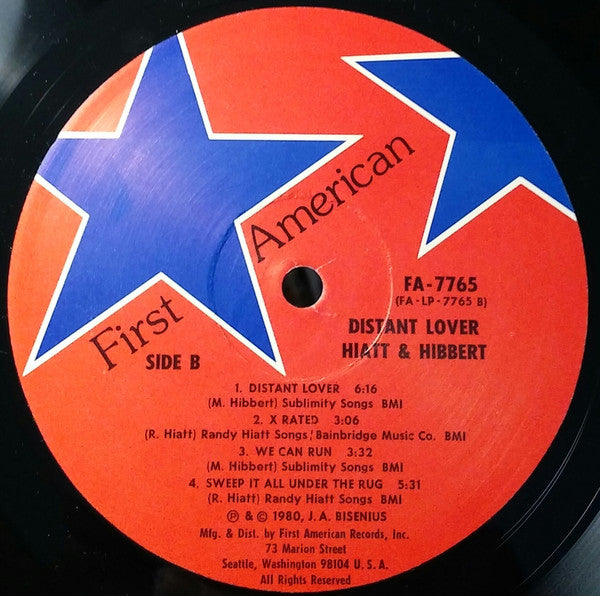 Hiatt & Hibbert : Distant Lover (LP,Album)