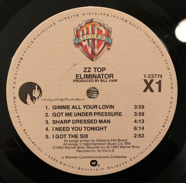 ZZ Top : Eliminator (LP,Album)
