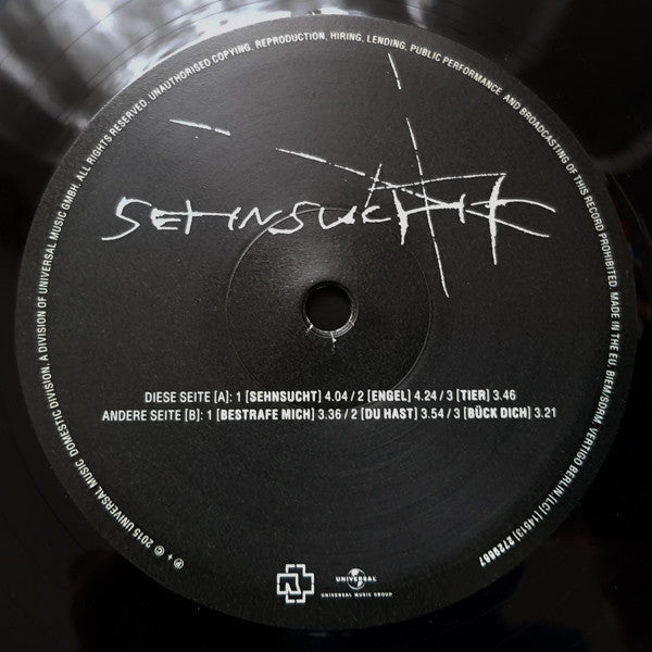 Rammstein : Sehnsucht (LP,Album,Reissue,Remastered,Stereo)