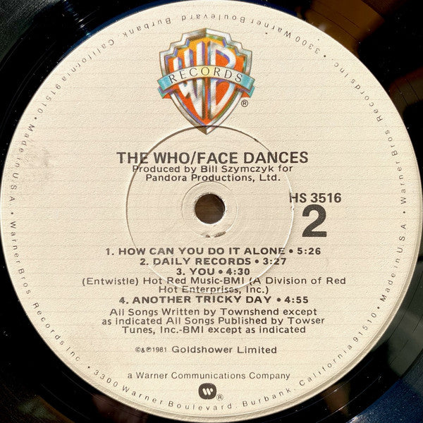 Who, The : Face Dances (LP,Album)