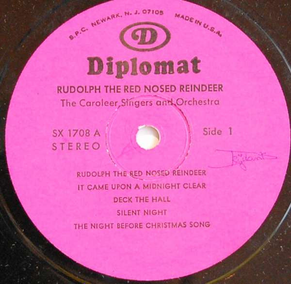 Caroleers, The And Peter Pan Orchestra, The : Rudolph The Red Nosed Reindeer (LP,Album)