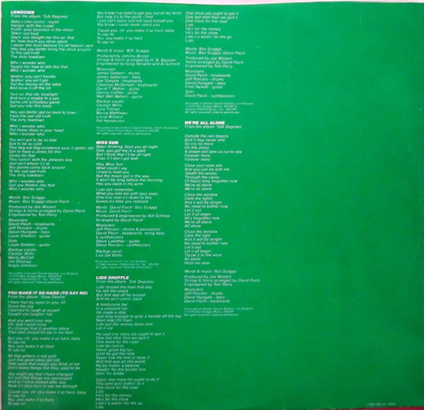 Boz Scaggs : Hits! (LP,Compilation)