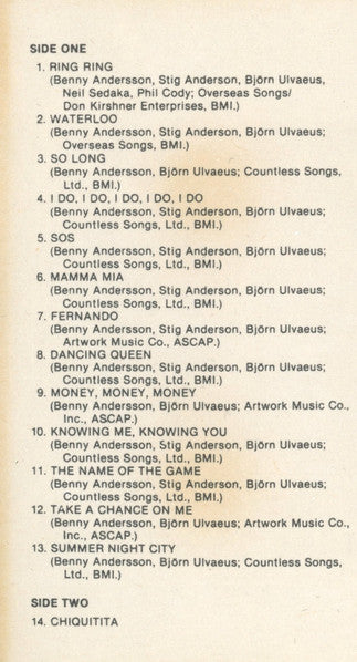 ABBA : The Singles (The First Ten Years) (Compilation,Club Edition)