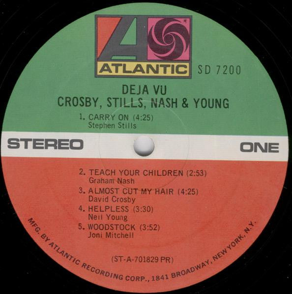 Crosby, Stills, Nash & Young : Déjà Vu (LP,Album,Stereo)
