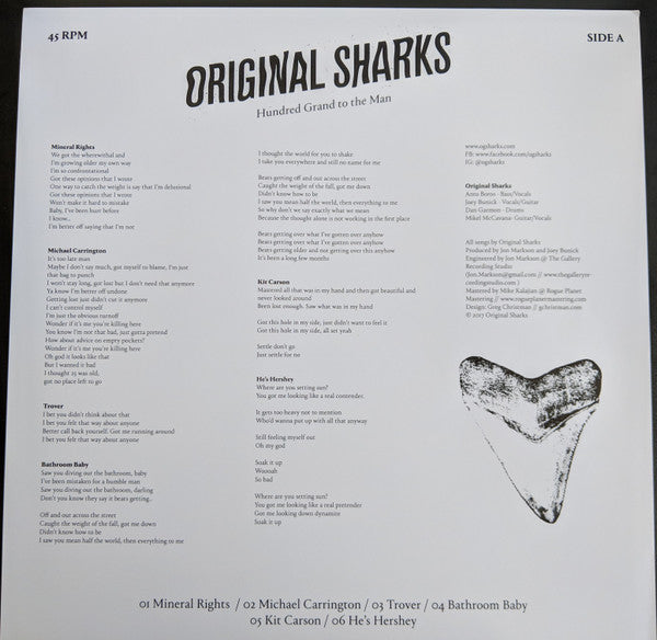 Original Sharks : Hundred Grand To The Man / Dirty Little Weekend (12",33 ⅓ RPM,45 RPM,Compilation)