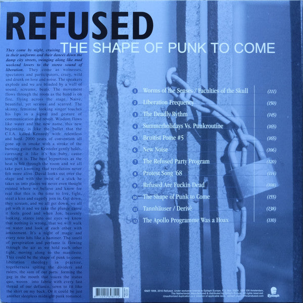 Refused : The Shape Of Punk To Come (A Chimerical Bombination In 12 Bursts) (LP,Album,Reissue,Remastered)