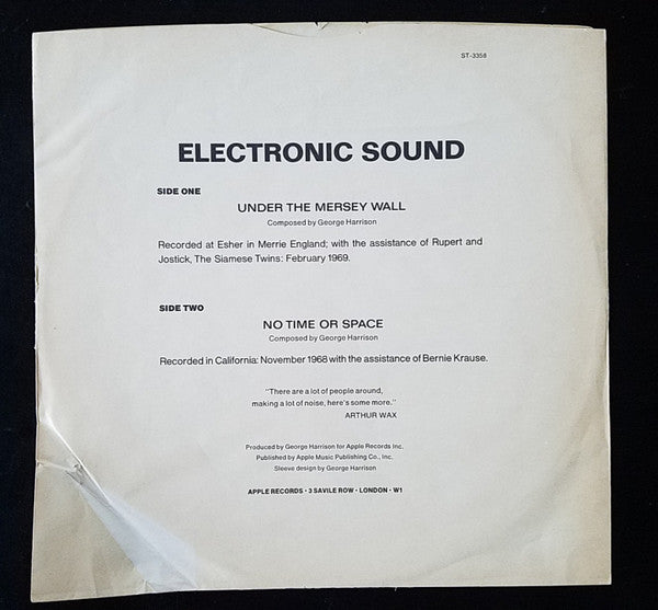 George Harrison : Electronic Sound (LP,Album,Stereo)
