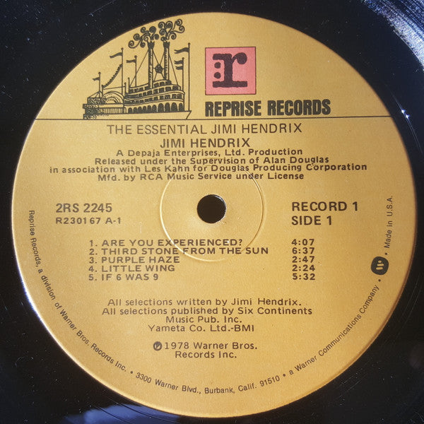 Jimi Hendrix : The Essential Jimi Hendrix (LP,Compilation,Club Edition)