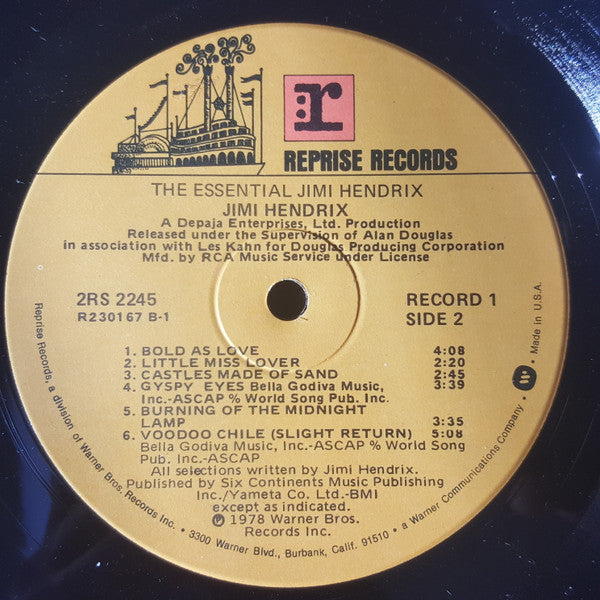 Jimi Hendrix : The Essential Jimi Hendrix (LP,Compilation,Club Edition)