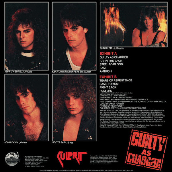 Culprit : Guilty As Charged (LP,Album)