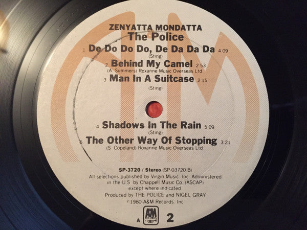 Police, The : Zenyatta Mondatta (LP,Album)