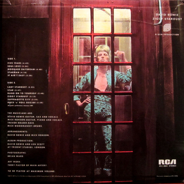 David Bowie : The Rise And Fall Of Ziggy Stardust And The Spiders From Mars (LP,Album,Reissue)