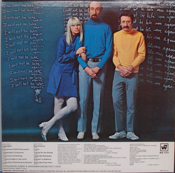 Peter, Paul & Mary : Late Again (LP,Album)
