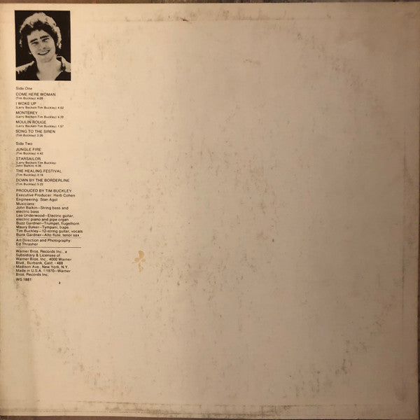 Tim Buckley : Starsailor (LP,Album)