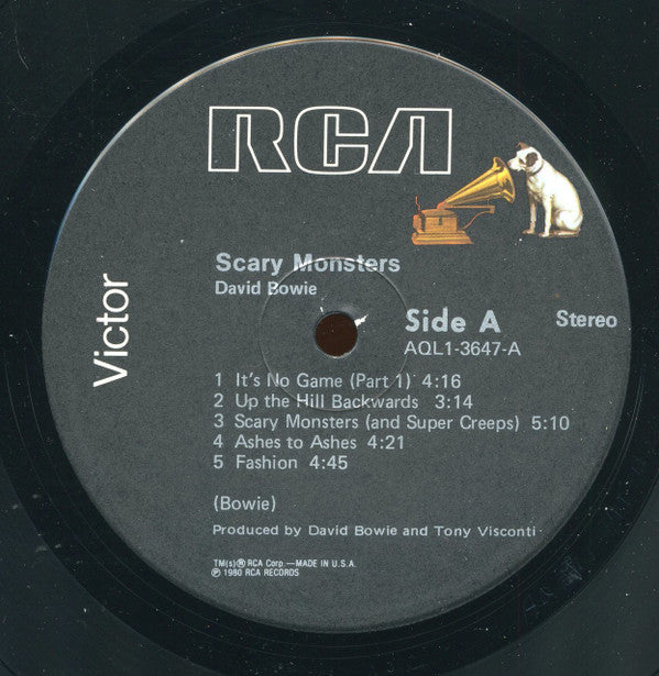 David Bowie : Scary Monsters (LP,Album,Repress,Stereo)
