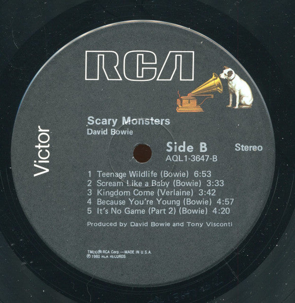 David Bowie : Scary Monsters (LP,Album,Repress,Stereo)