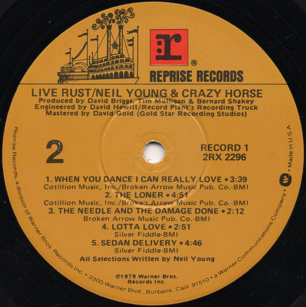 Neil Young & Crazy Horse : Live Rust (LP,Album)