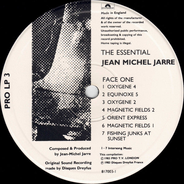 Jean-Michel Jarre : The Essential Jean Michel Jarre (LP,Compilation)