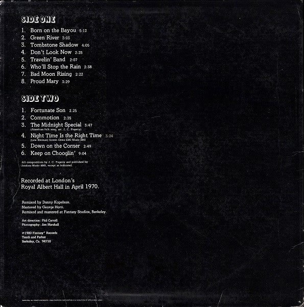 Creedence Clearwater Revival : The Royal Albert Hall Concert (LP,Album)