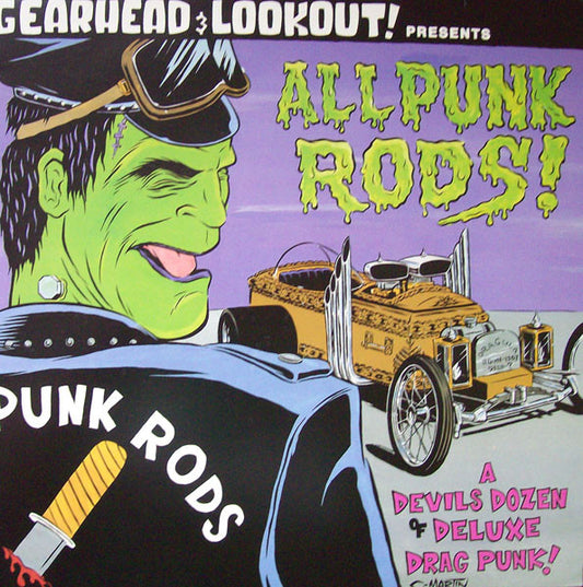 Various : All Punk Rods! (A Devils Dozen Of Deluxe Drag Punk!) (LP,Album,Compilation)