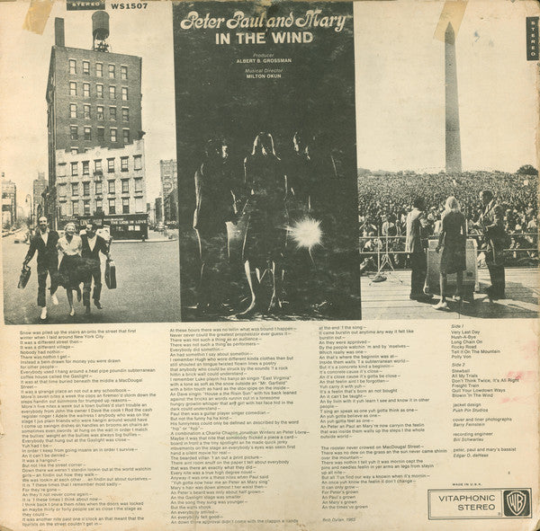 Peter, Paul & Mary : In The Wind (LP,Album,Stereo)