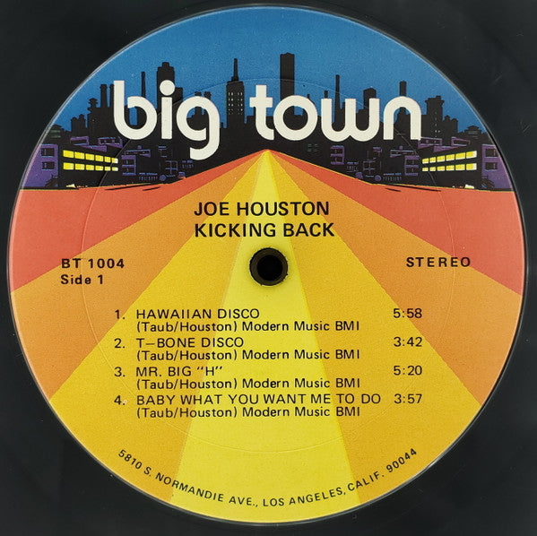 Joe Houston : Kicking Back (LP,Album,Stereo)