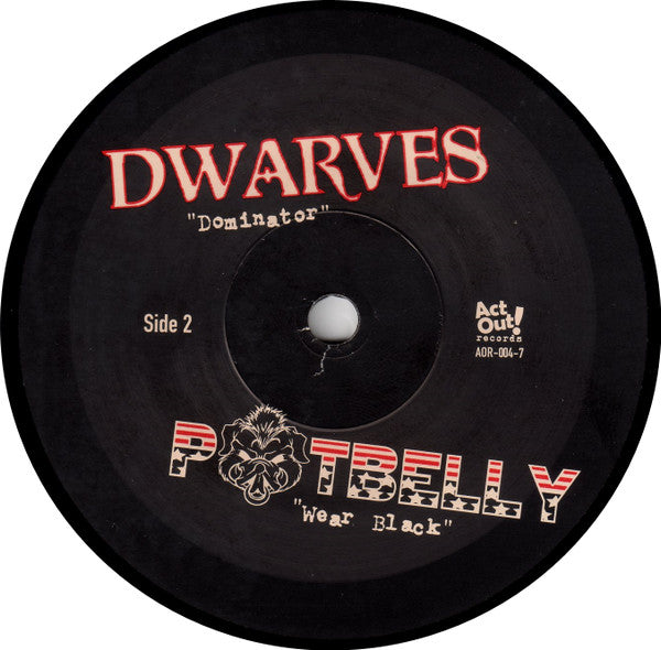 Not A Part Of It / D.O.A. (2) / Dwarves / Potbelly : Splitwad (7",45 RPM,Compilation)