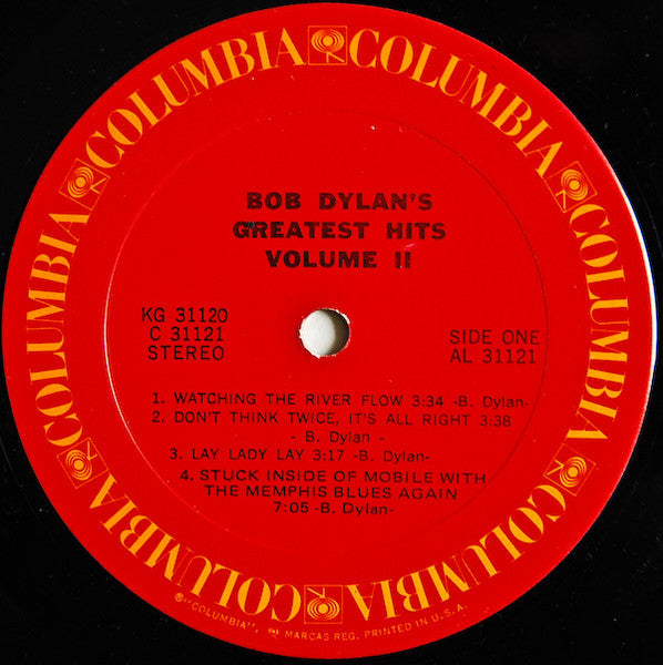 Bob Dylan : Bob Dylan's Greatest Hits Volume II (LP,Compilation,Stereo)
