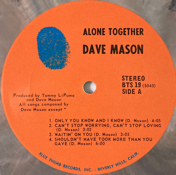 Dave Mason : Alone Together (LP,Album)