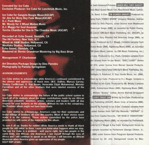 Ice Cube : The Predator (Album)