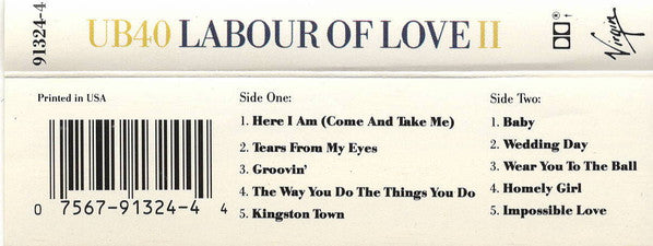 UB40 : Labour Of Love II (Album)