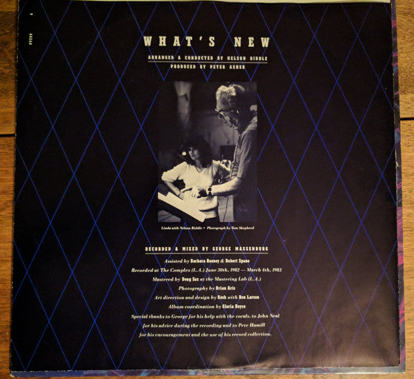 Linda Ronstadt & Nelson Riddle And His Orchestra : What's New (LP,Album,Club Edition)