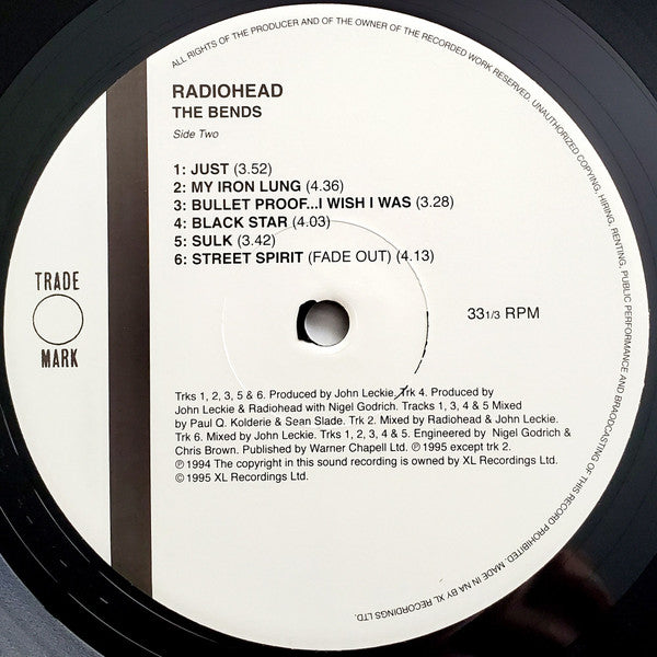 Radiohead : The Bends (LP,Album,Reissue,Repress)
