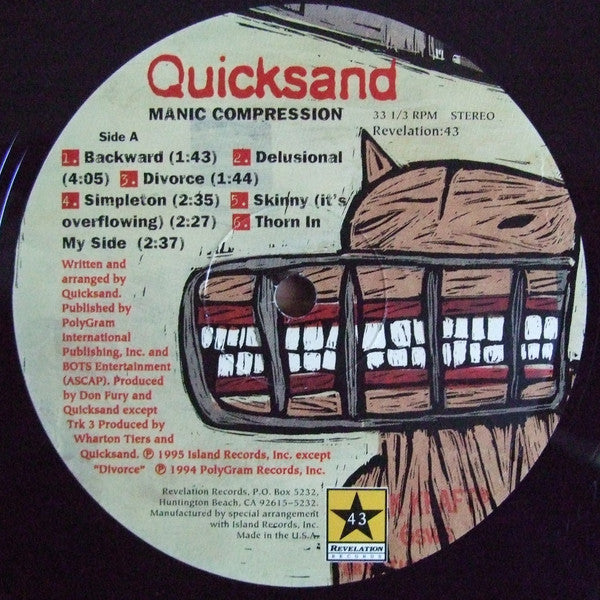 Quicksand (3) : Manic Compression (LP,Album)