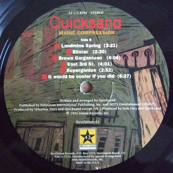 Quicksand (3) : Manic Compression (LP,Album)