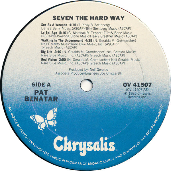 Pat Benatar : Seven The Hard Way (LP,Album)